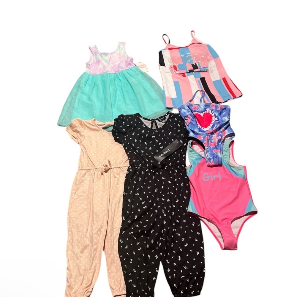 Colorful Kids Casual Dress Set